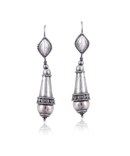 Sterling Silver oxidised earring | Save 33% - Rajasthan Living
