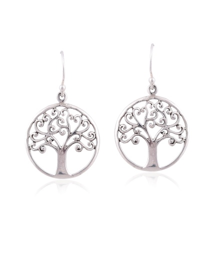 Sterling Silver Tree of Life earring | Save 33% - Rajasthan Living