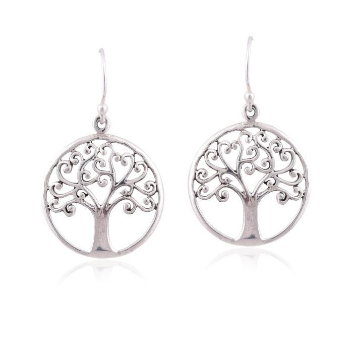 Sterling Silver Tree of Life earring | Save 33% - Rajasthan Living 6