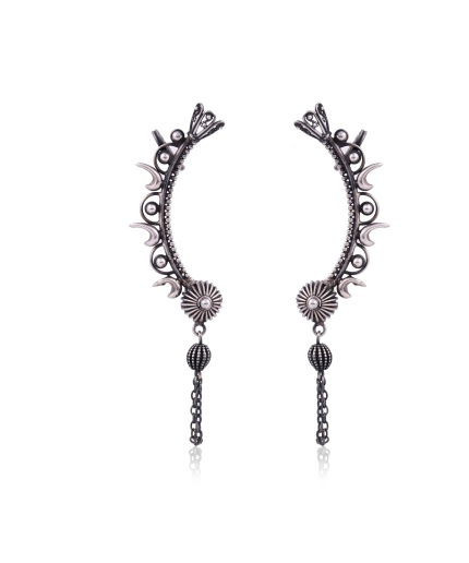 Sterling Silver ear cuff earring | Save 33% - Rajasthan Living 5