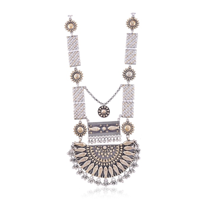 Silver Gold Plated necklace | Save 33% - Rajasthan Living 5