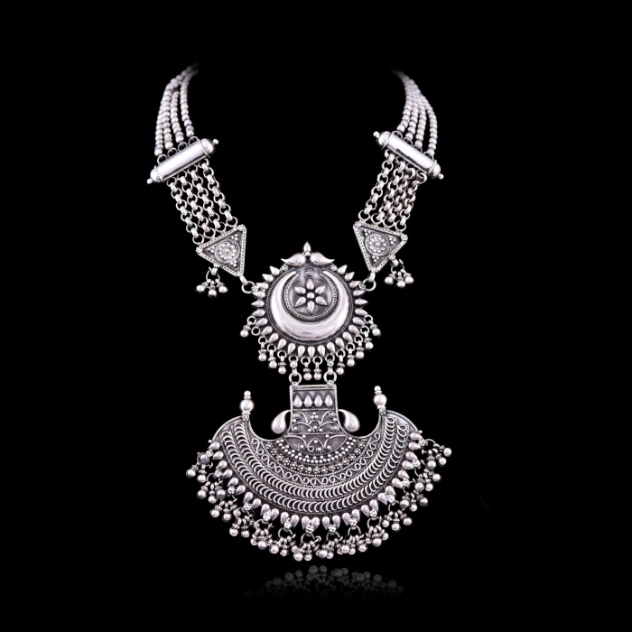 Silver Tribal Statement Necklace | Save 33% - Rajasthan Living 6