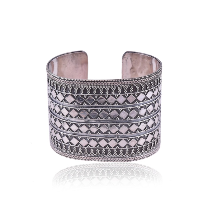 Sterling Silver Broad Cuff | Save 33% - Rajasthan Living 6