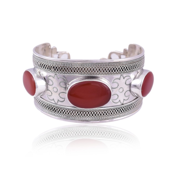 Sterling Silver Vintage look Cuff Bangle | Save 33% - Rajasthan Living 5