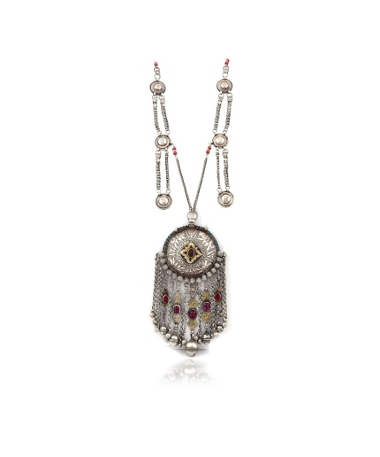 Vintage Silver stone Afghan necklace | Save 33% - Rajasthan Living