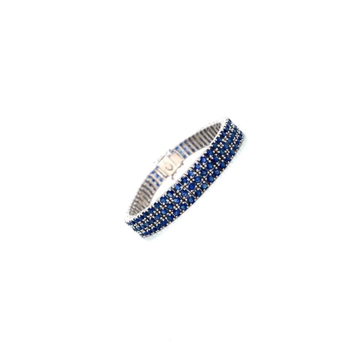 Sapphire Bracelet in 925 Sterling Silver | Save 33% - Rajasthan Living 6