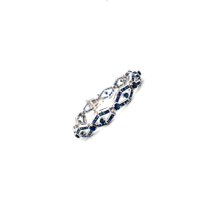 Sapphire Bracelet in 925 Sterling Silver | Save 33% - Rajasthan Living 6