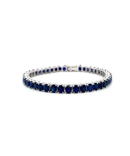 Sapphire Bracelet in 925 Sterling Silver | Save 33% - Rajasthan Living