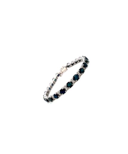 Sapphire Bracelet in 925 Sterling Silver | Save 33% - Rajasthan Living 3