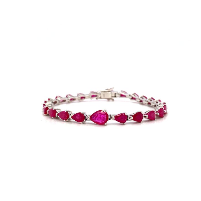 Ruby Bracelet in 925 Sterling Silver | Save 33% - Rajasthan Living 5