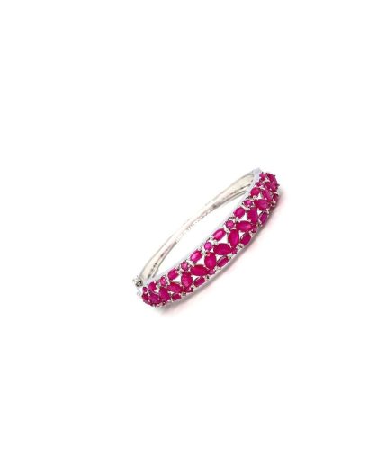 Ruby Bangle in 925 Sterling Silver | Save 33% - Rajasthan Living 3
