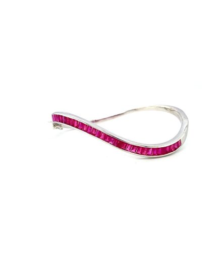 Ruby Bangle in 925 Sterling Silver | Save 33% - Rajasthan Living