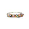 Multi Sapphire Bangle in 925 Sterling Silver | Save 33% - Rajasthan Living 7
