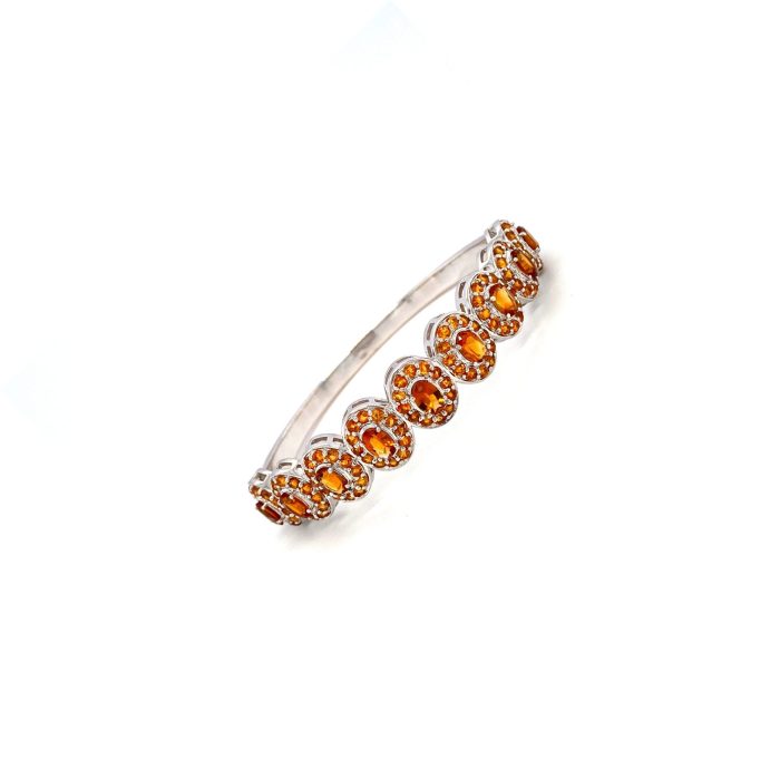 Citrine Bangle in 925 Sterling Silver | Save 33% - Rajasthan Living 6