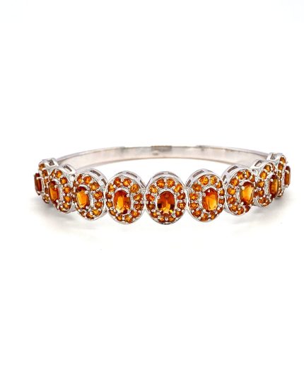 Citrine Bangle in 925 Sterling Silver | Save 33% - Rajasthan Living