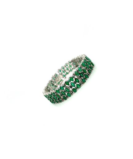 Emerald Bracelet in 925 Sterling Silver | Save 33% - Rajasthan Living 3