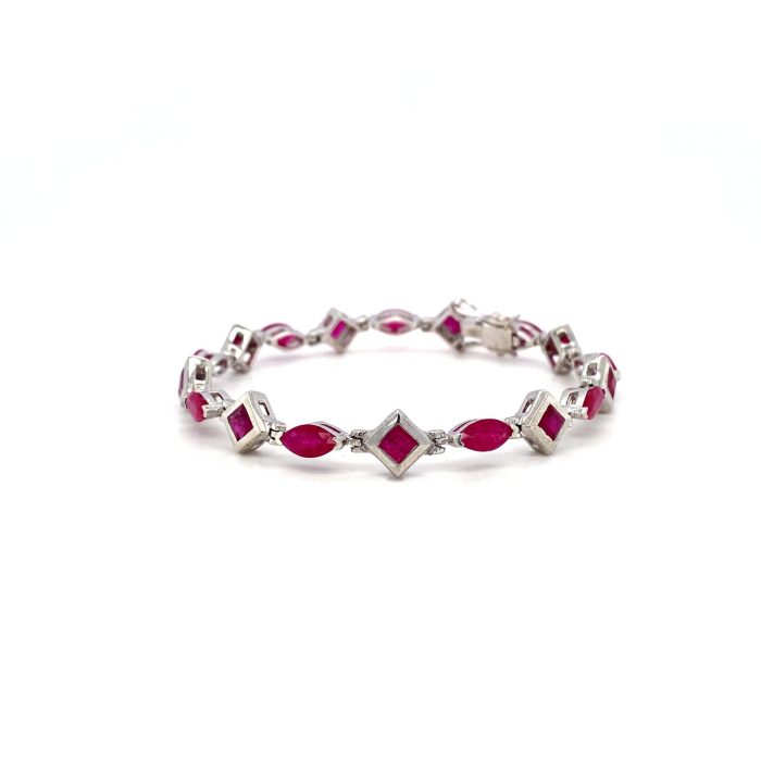 Ruby Bracelet in 925 Sterling Silver | Save 33% - Rajasthan Living 5