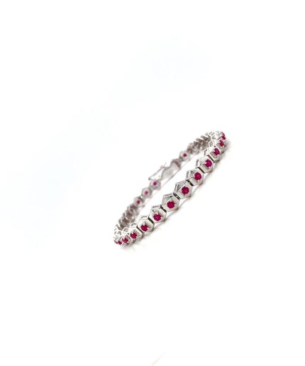 Ruby Bracelet in 925 Sterling Silver | Save 33% - Rajasthan Living 3