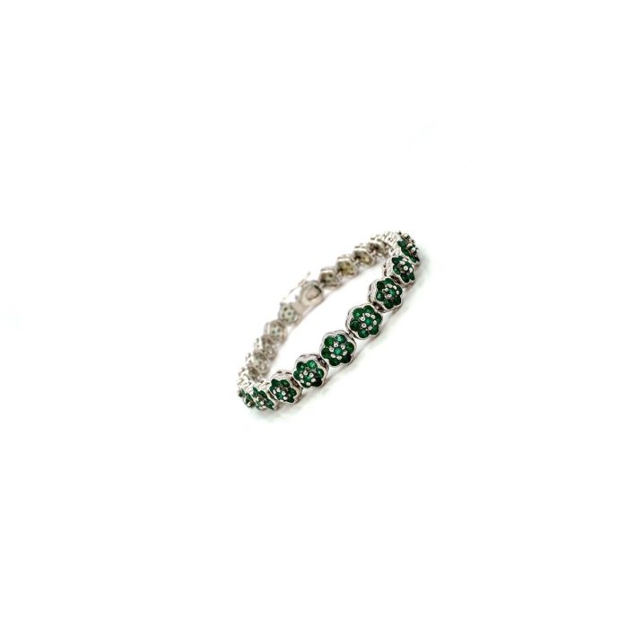 Emerald Bracelet in 925 Sterling Silver | Save 33% - Rajasthan Living 6