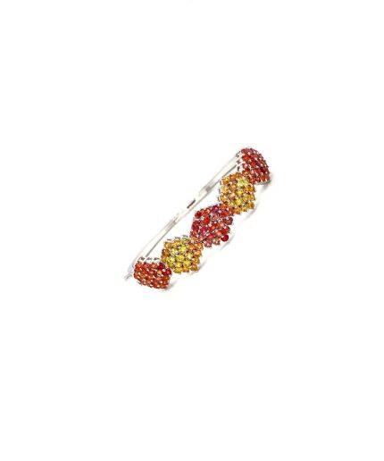 Multi Sapphire Bangle in 925 Sterling Silver | Save 33% - Rajasthan Living 3