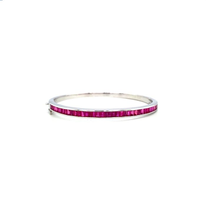 Ruby Bangle in 925 Sterling Silver | Save 33% - Rajasthan Living 5