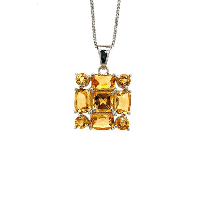 Citrine Pendant in 925 Sterling Silver | Save 33% - Rajasthan Living 6