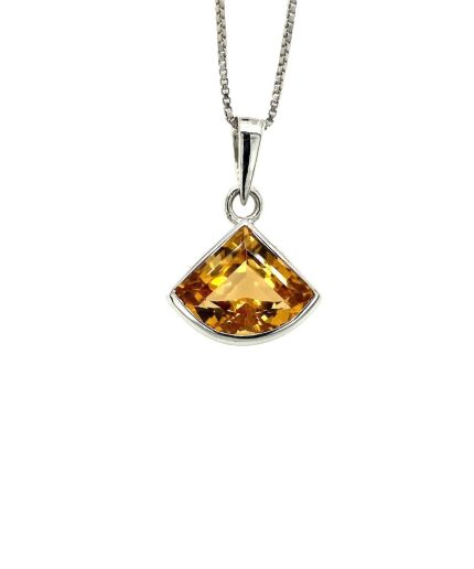 Citrine Pendant in 925 Sterling Silver | Save 33% - Rajasthan Living 5