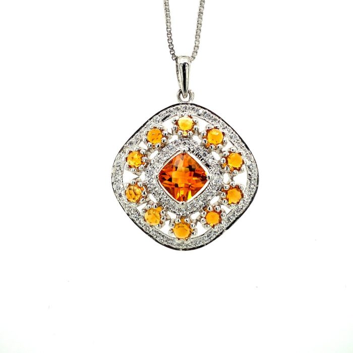Citrine Pendant in 925 Sterling Silver | Save 33% - Rajasthan Living 5