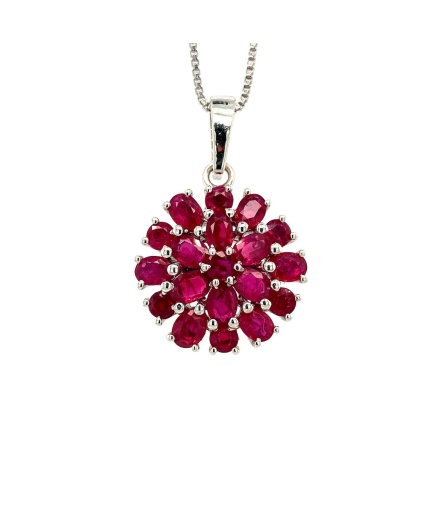 Ruby Pendant in 925 Sterling Silver | Save 33% - Rajasthan Living