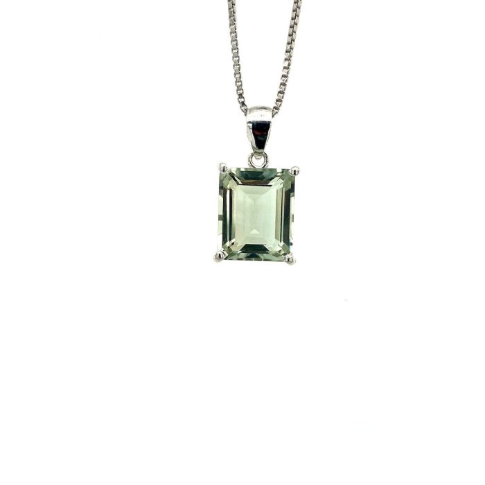 Green Amethyst Pendant in 925 Sterling Silver | Save 33% - Rajasthan Living 5