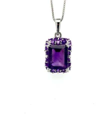Amethyst Pendant in 925 Sterling Silver | Save 33% - Rajasthan Living 6