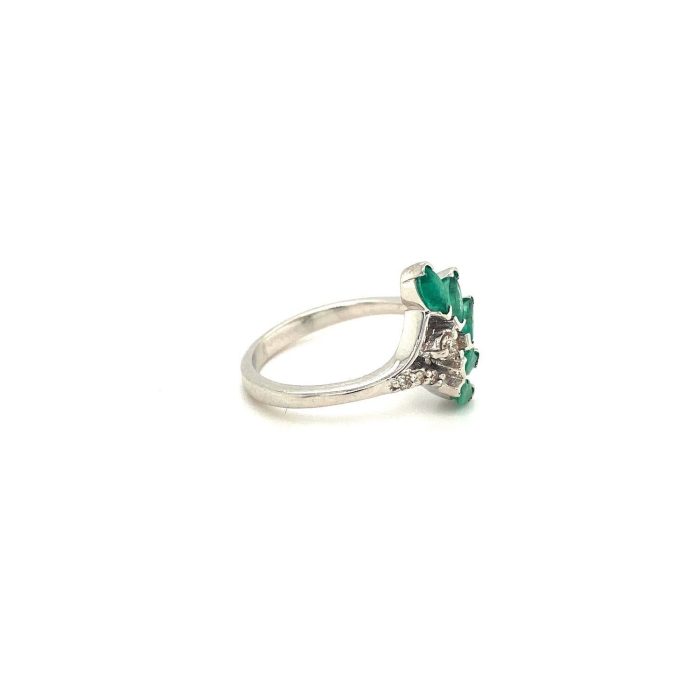 Emerald Ring in 925 Sterling Silver | Save 33% - Rajasthan Living 6