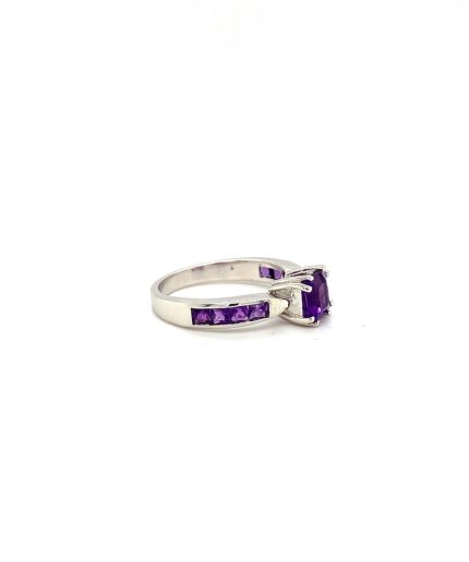Amethyst Ring in 925 Sterling Silver | Save 33% - Rajasthan Living 3