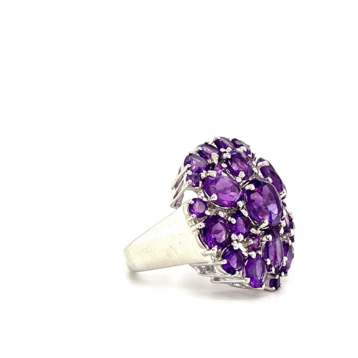Amethyst Ring in 925 Sterling Silver | Save 33% - Rajasthan Living 6