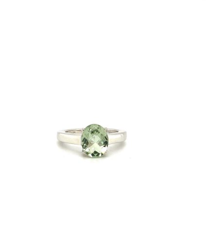 Green Amethyst Ring in 925 Sterling Silver | Save 33% - Rajasthan Living