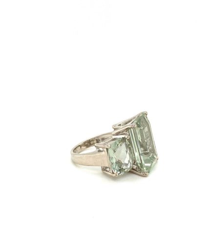 Green Amethyst Ring in 925 Sterling Silver | Save 33% - Rajasthan Living 3