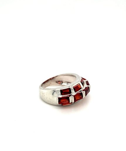 Garnet Ring in 925 Sterling Silver | Save 33% - Rajasthan Living 3