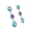 Blue Topaz Earrings in 925 Sterling Silver | Save 33% - Rajasthan Living 8