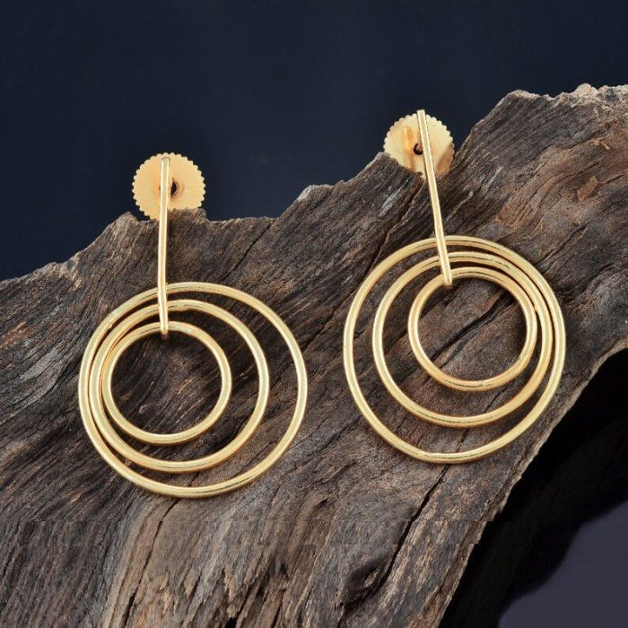 Gold Overlay Handmade Earrings | Save 33% - Rajasthan Living 5