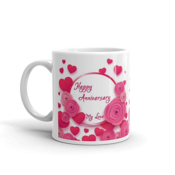 Khushi Designers Happy Anniversary My Love Gift  For Husband Or  Wife  Ceramic Coffee Mug {330 Ml} | Save 33% - Rajasthan Living 5