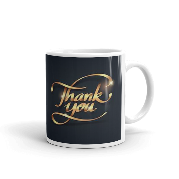 Khushi Designers Printed Thank You In Glossy Look With Black Background  Ceramic Coffee Mug {330 Ml} | Save 33% - Rajasthan Living 5