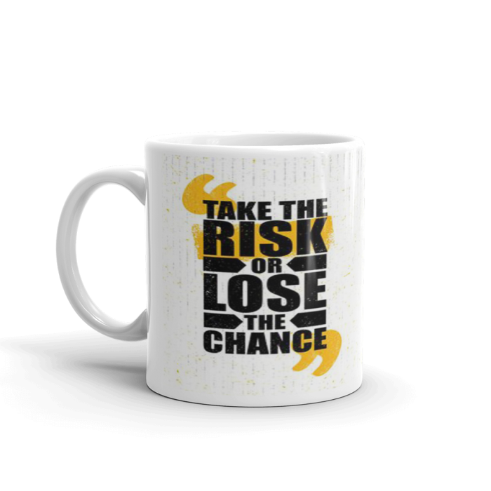 Khushi Designers  Take The Risk Or Lose The Chance  Ceramic Coffee Mug {330 Ml} | Save 33% - Rajasthan Living 5