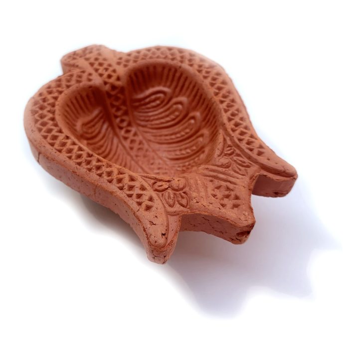 Pramonita Handmade Flower Shape Traditional Plain Mitti Diya-Deepak | Save 33% - Rajasthan Living 5