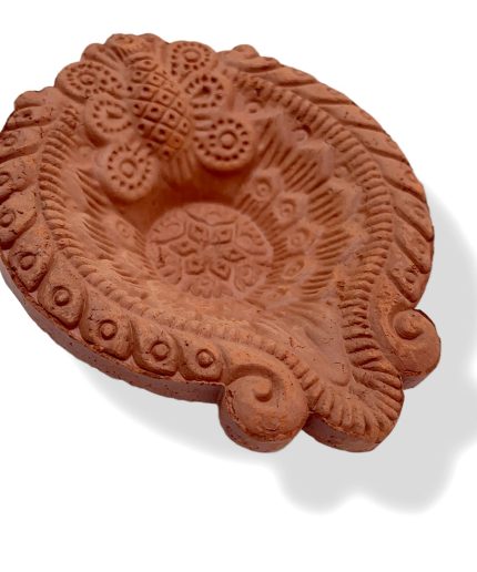 Pramonita Handmade Butterfly Shape Traditional Plain Mitti Diya-Deepak | Save 33% - Rajasthan Living 6