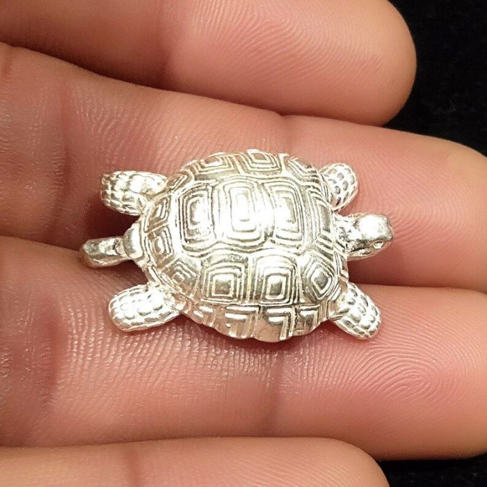 Solid Silver Small Tortoise Statue | Save 33% - Rajasthan Living 6