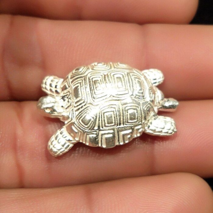 Solid Silver Small Tortoise Statue | Save 33% - Rajasthan Living 7