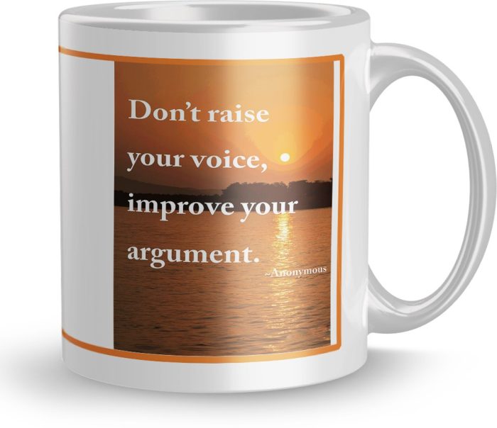 NK Store Printed Argument Tea And Coffee Mug (320ml) | Save 33% - Rajasthan Living 6
