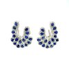 Sapphire and Diamond Earringss in 18K White Gold | Save 33% - Rajasthan Living 7