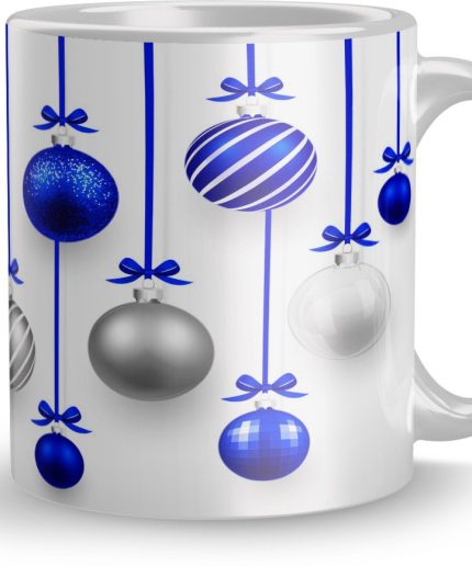 NK Store Printed Ball Desigen Blue Tea And Coffee Mug (320ml) | Save 33% - Rajasthan Living