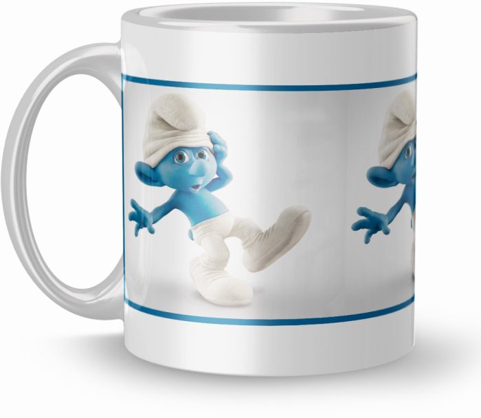 NK Store Printed Brainy the Smurfs Tea And Coffee Mug (320ml) | Save 33% - Rajasthan Living 5